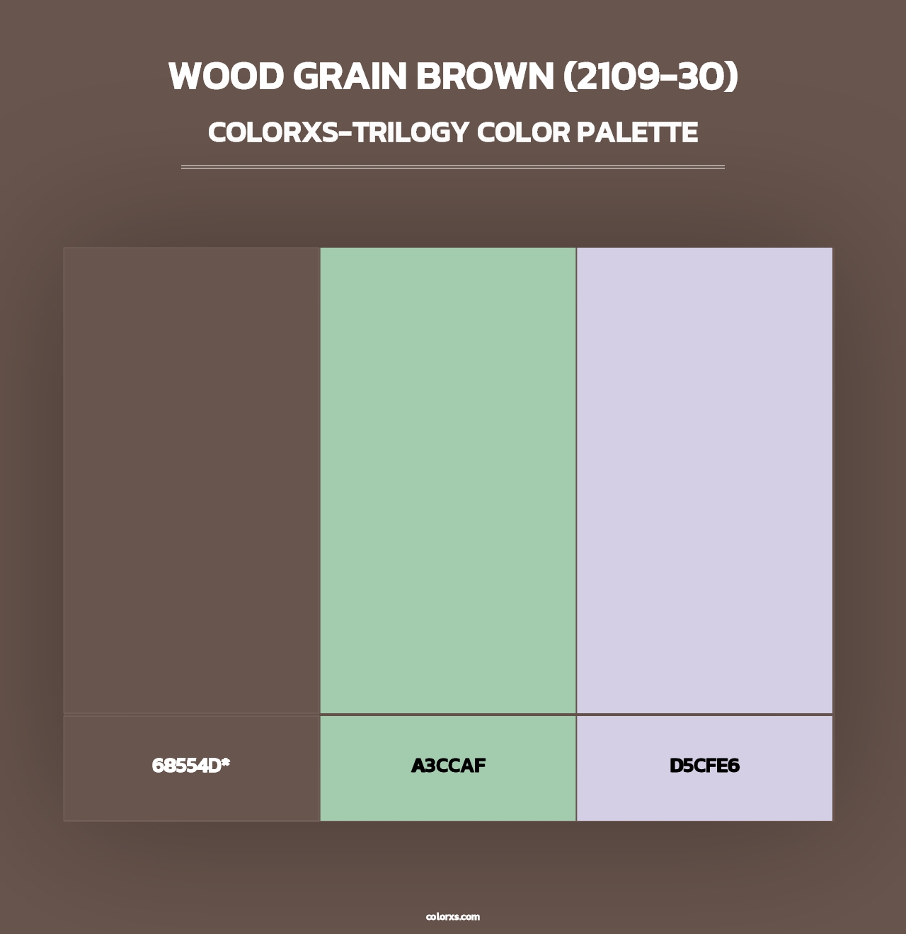 Wood Grain Brown (2109-30) - Colorxs Trilogy Palette