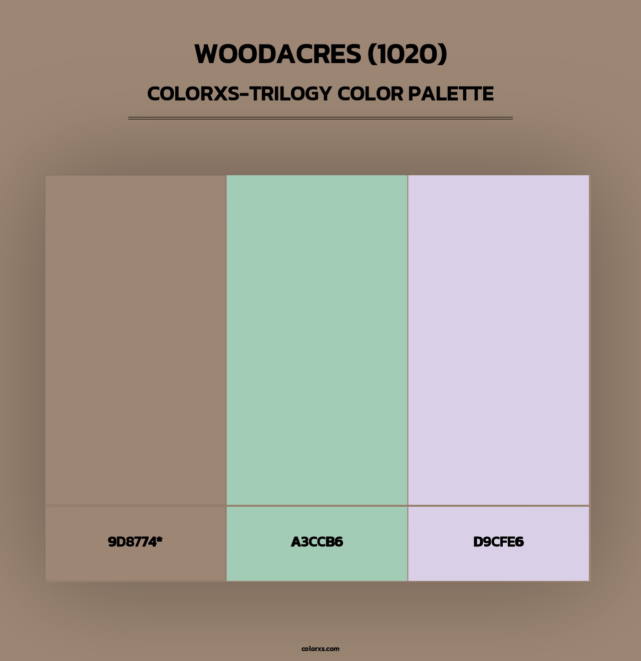 Woodacres (1020) - Colorxs Trilogy Palette