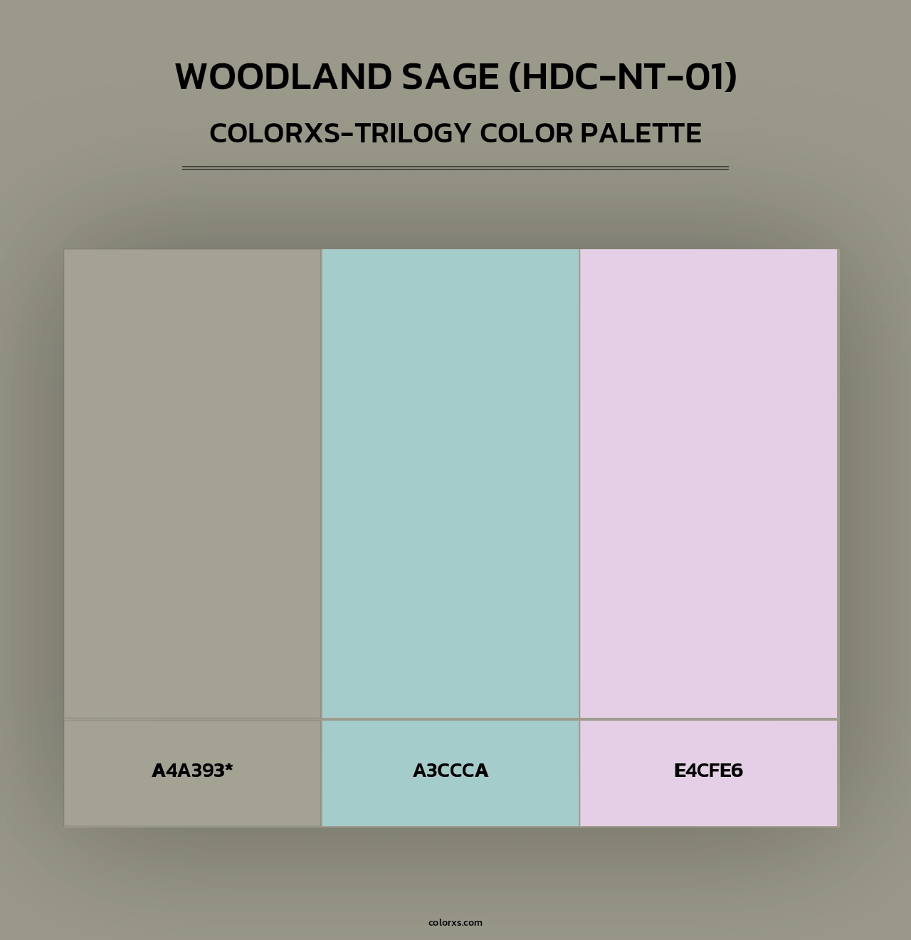 Woodland Sage (HDC-NT-01) - Colorxs Trilogy Palette