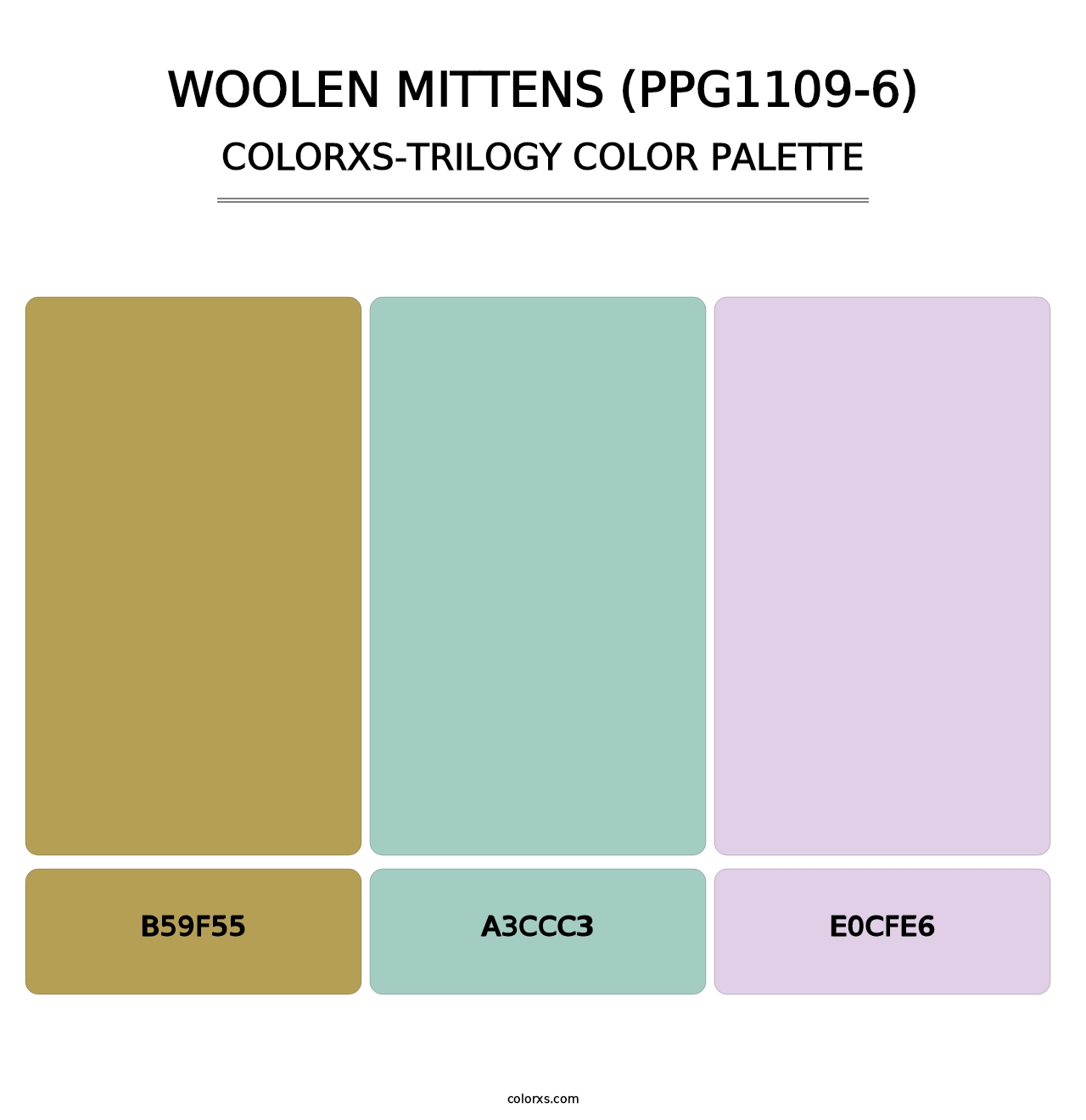 Woolen Mittens (PPG1109-6) - Colorxs Trilogy Palette