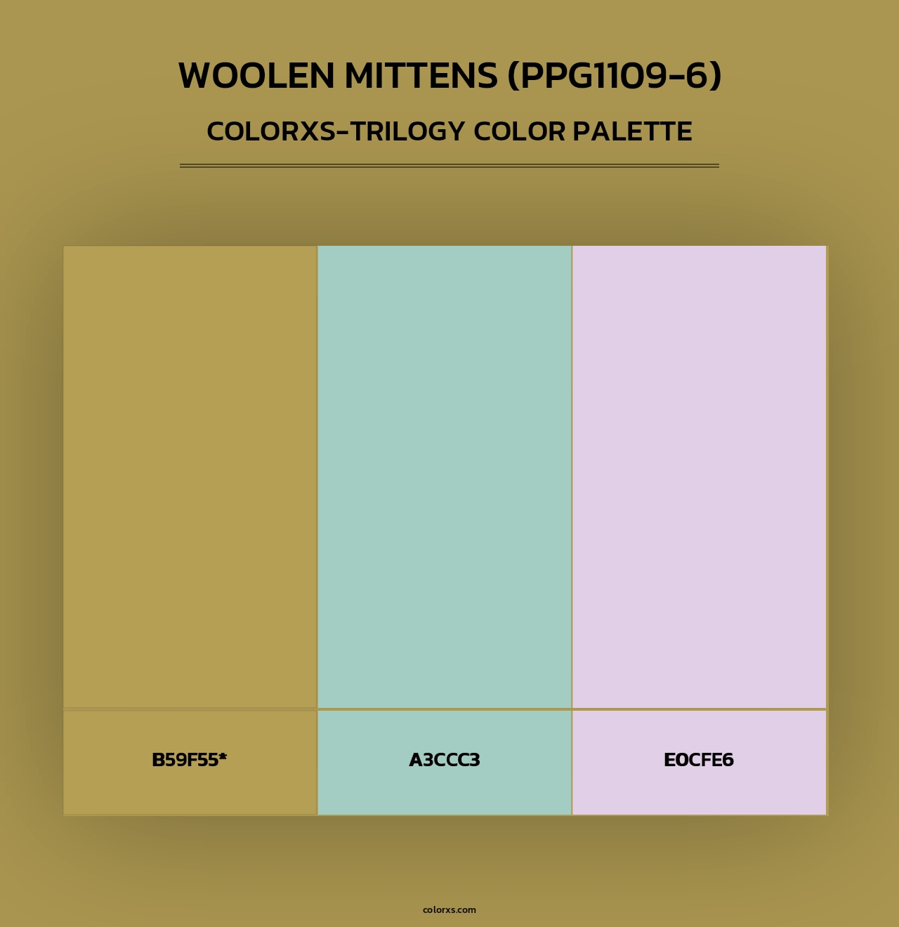 Woolen Mittens (PPG1109-6) - Colorxs Trilogy Palette