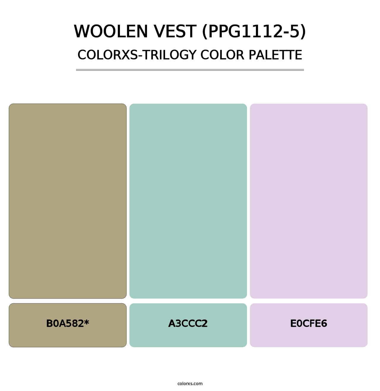 Woolen Vest (PPG1112-5) - Colorxs Trilogy Palette