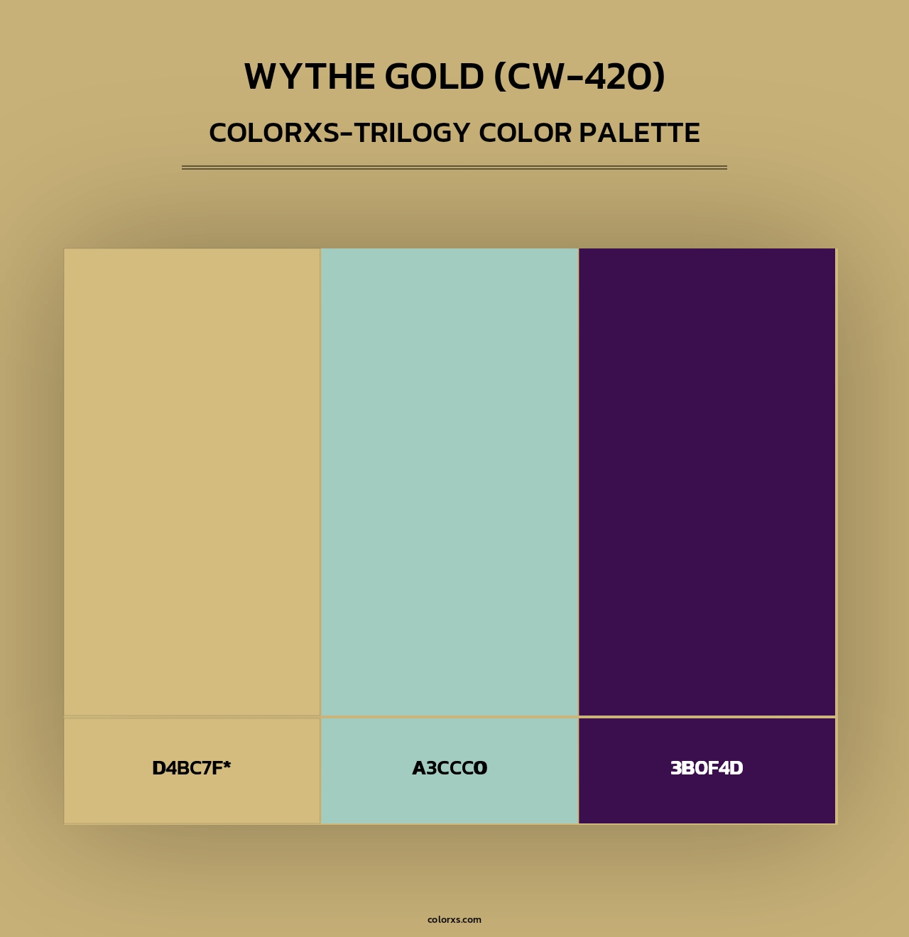 Wythe Gold (CW-420) - Colorxs Trilogy Palette