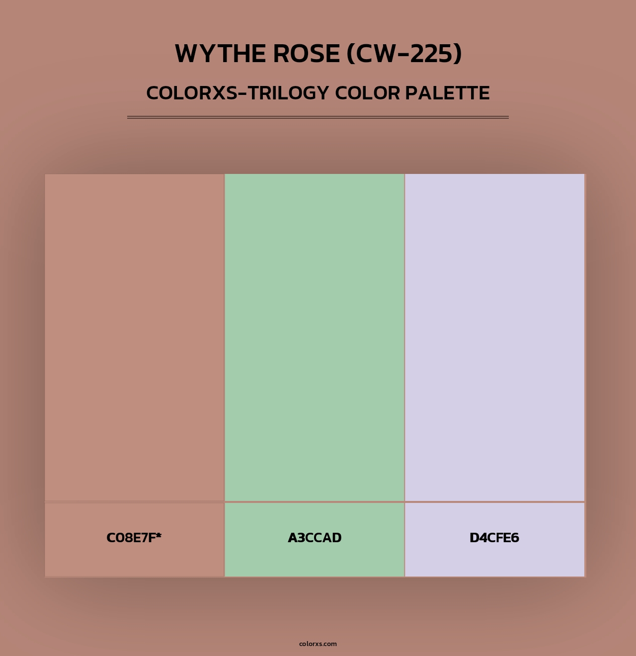 Wythe Rose (CW-225) - Colorxs Trilogy Palette