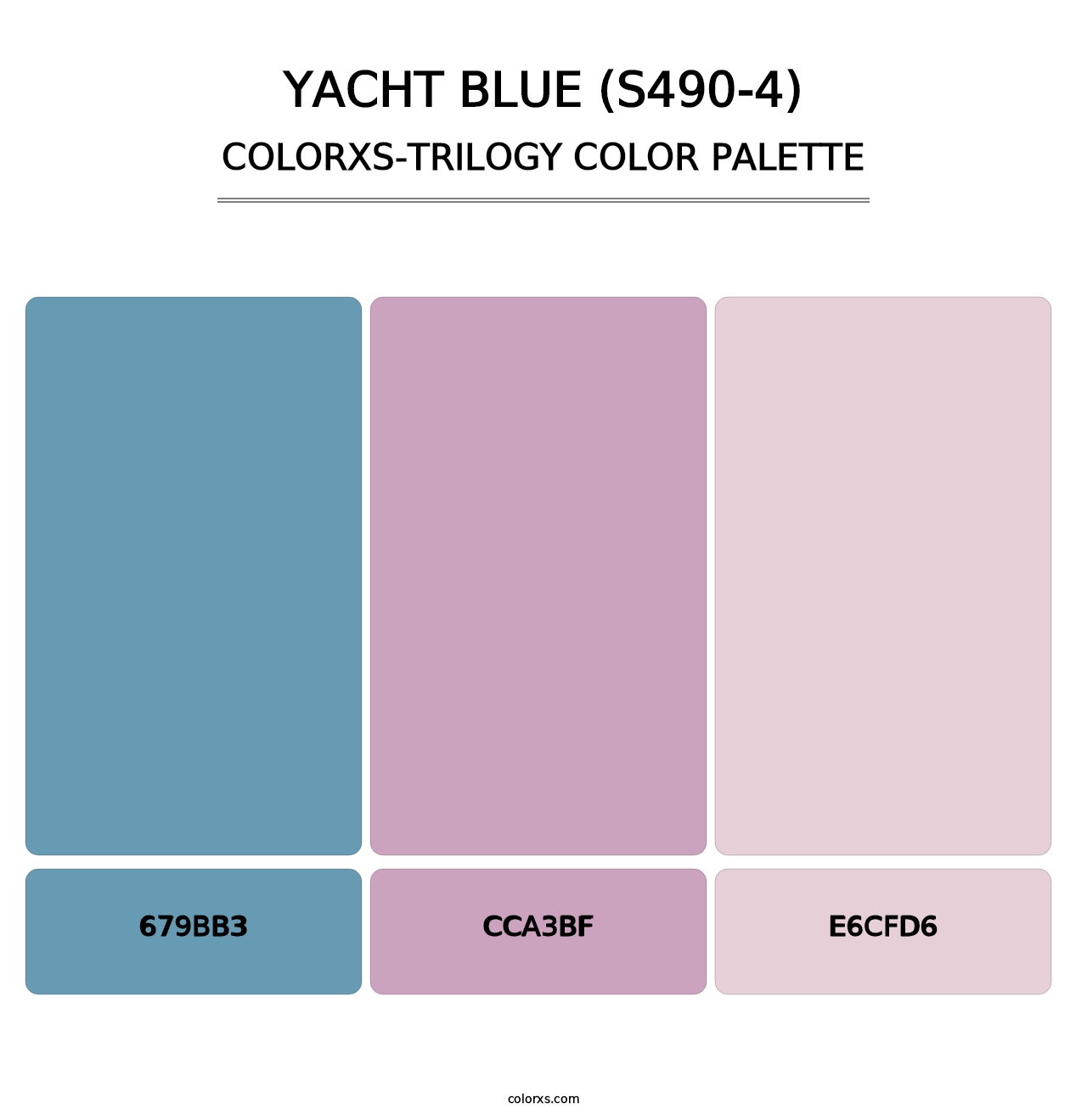 Yacht Blue (S490-4) - Colorxs Trilogy Palette