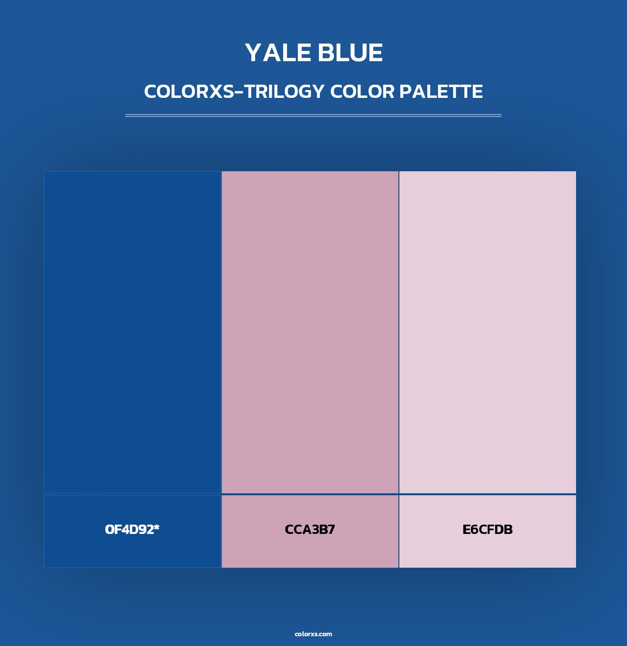 Yale Blue - Colorxs Trilogy Palette