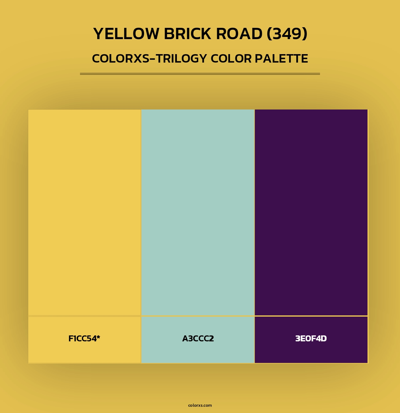 Yellow Brick Road (349) - Colorxs Trilogy Palette