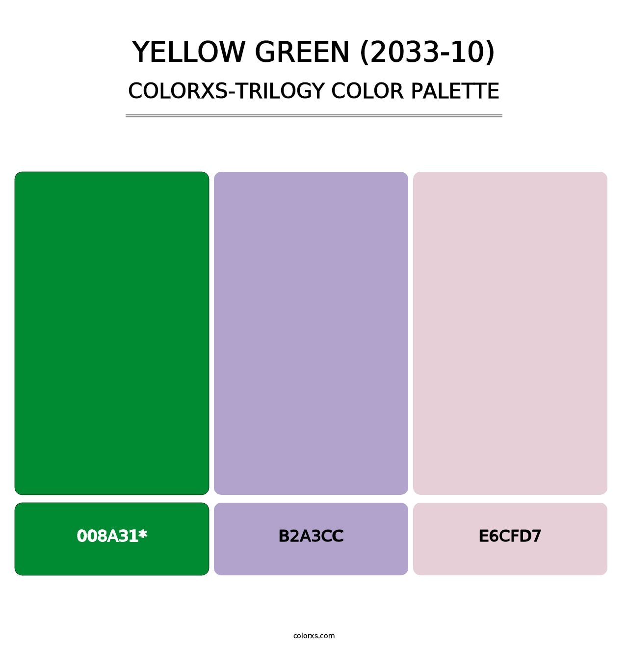 Yellow Green (2033-10) - Colorxs Trilogy Palette