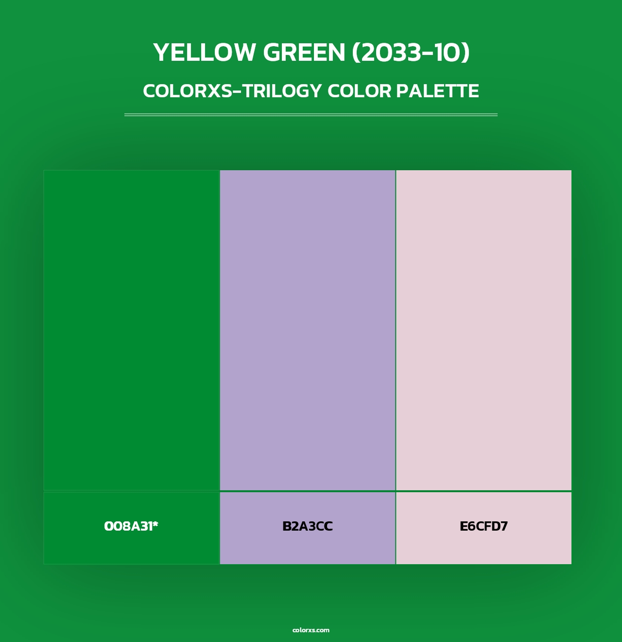 Yellow Green (2033-10) - Colorxs Trilogy Palette