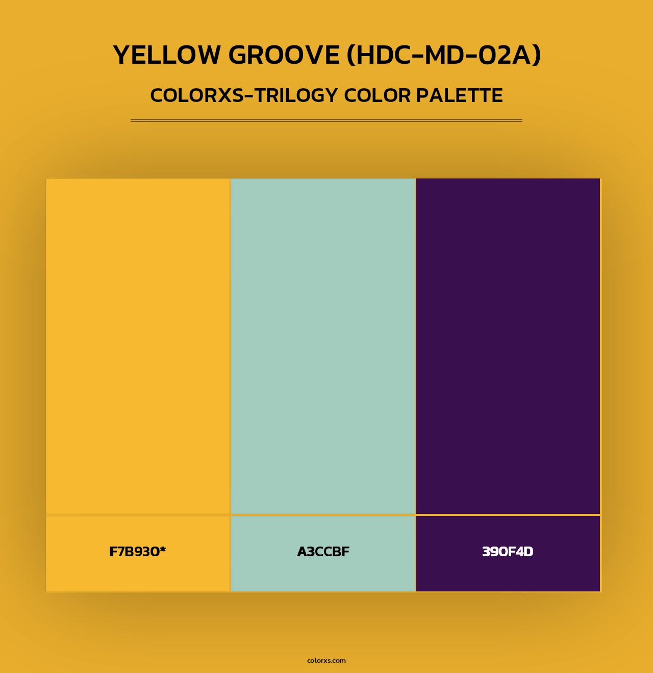 Yellow Groove (HDC-MD-02A) - Colorxs Trilogy Palette