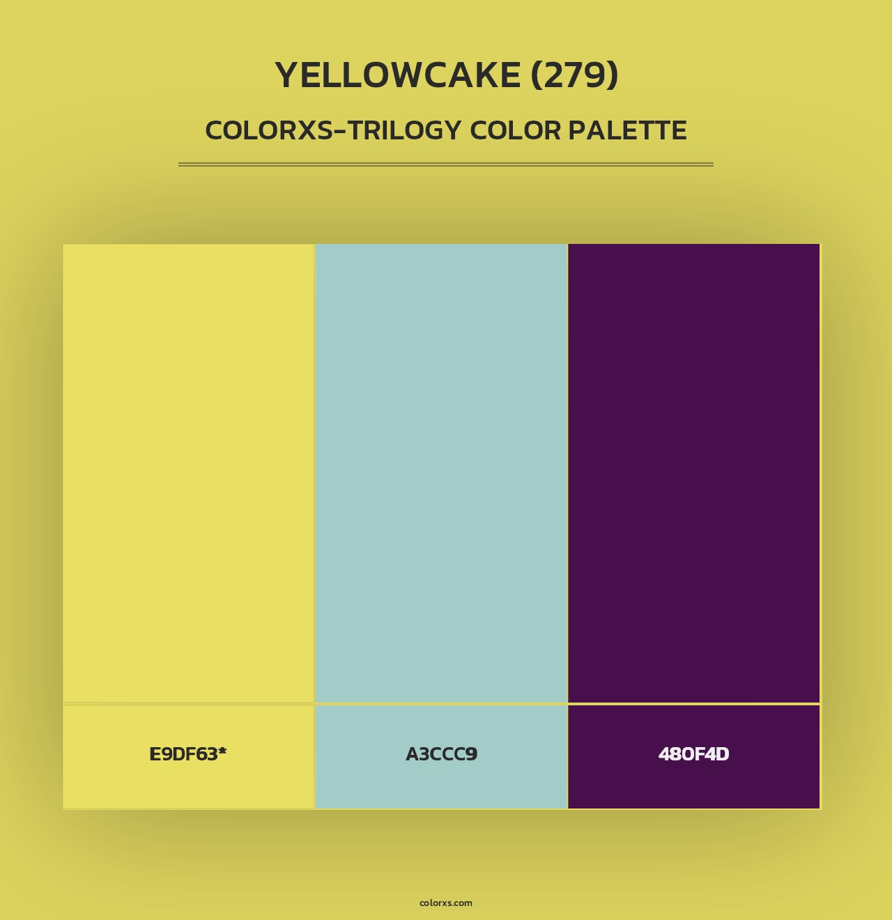 Yellowcake (279) - Colorxs Trilogy Palette