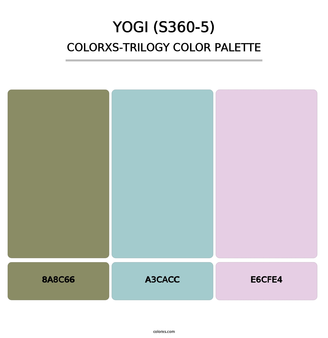 Yogi (S360-5) - Colorxs Trilogy Palette