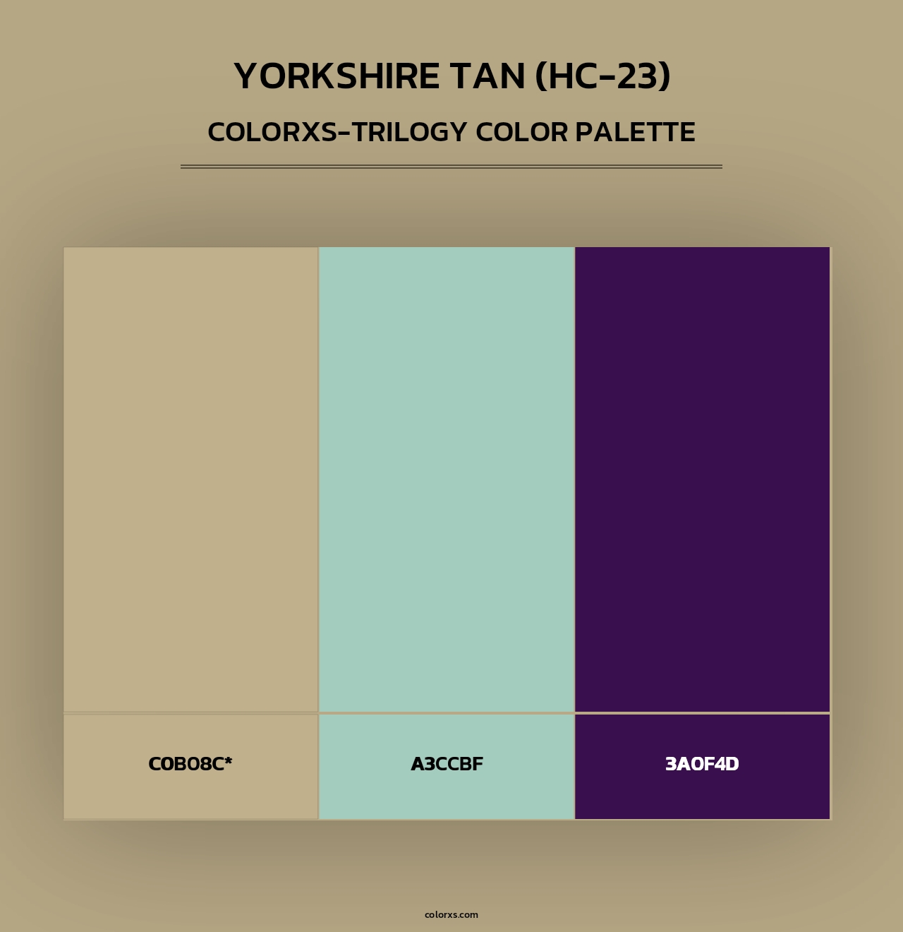 Yorkshire Tan (HC-23) - Colorxs Trilogy Palette