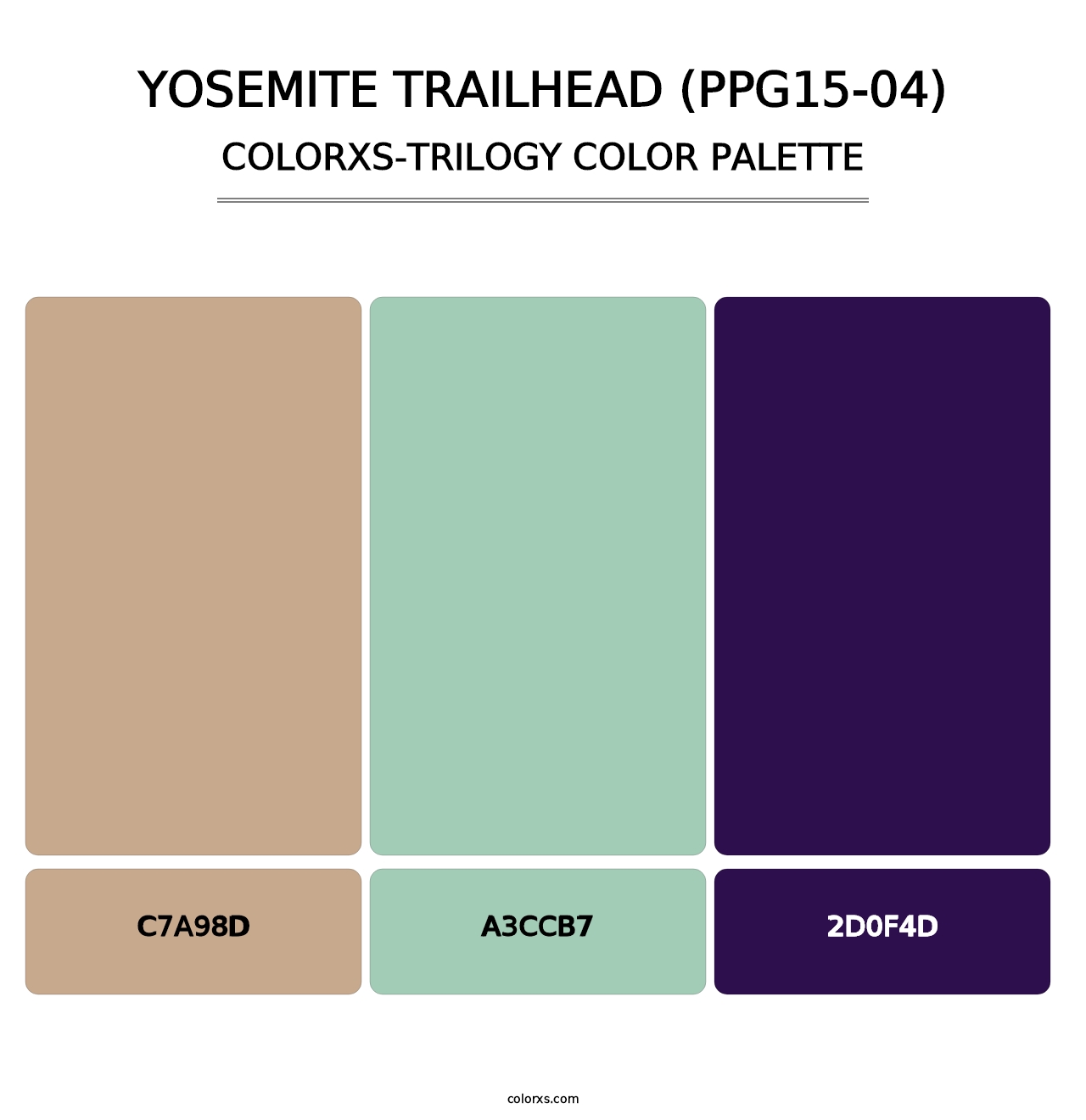 Yosemite Trailhead (PPG15-04) - Colorxs Trilogy Palette