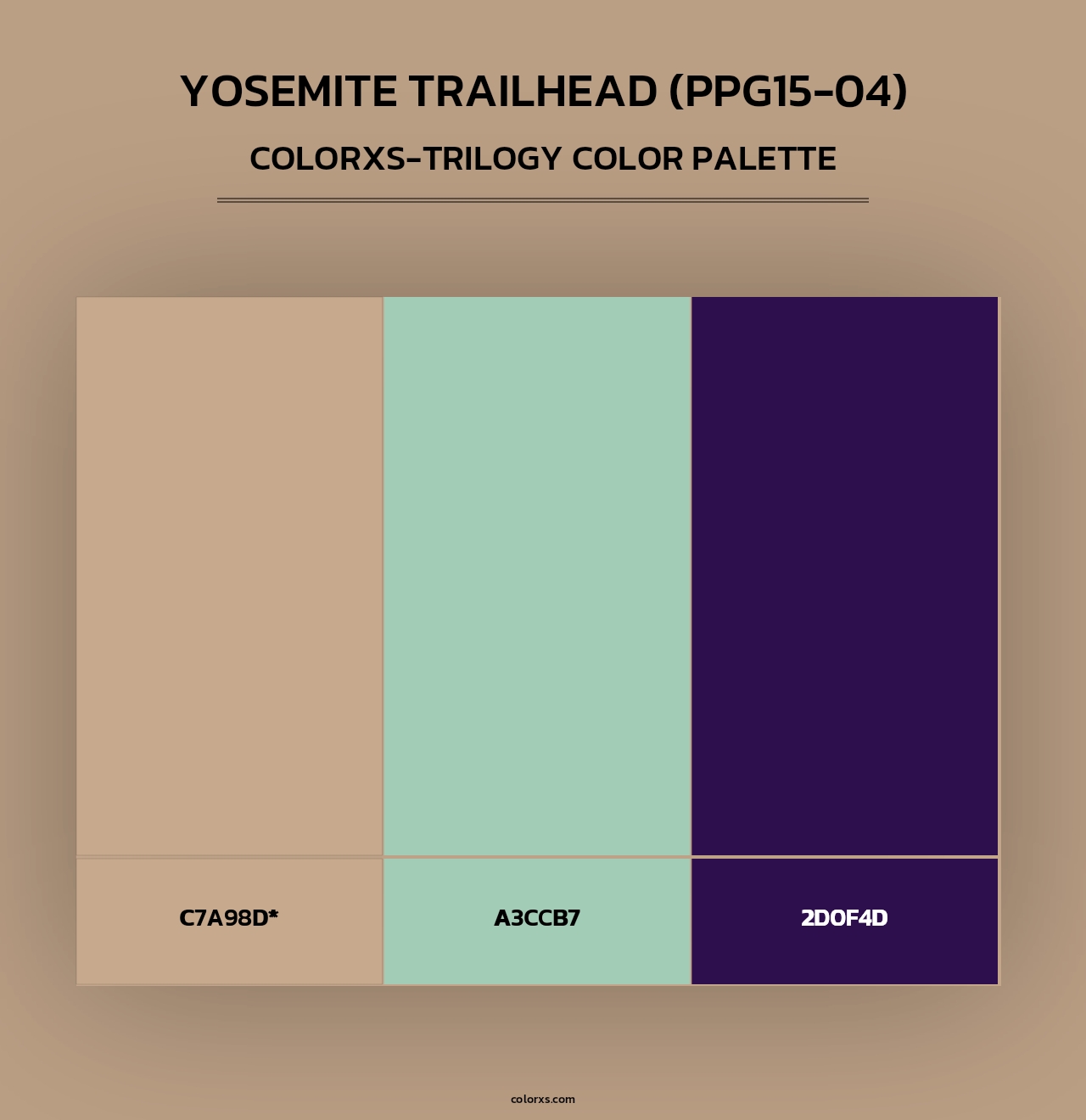 Yosemite Trailhead (PPG15-04) - Colorxs Trilogy Palette