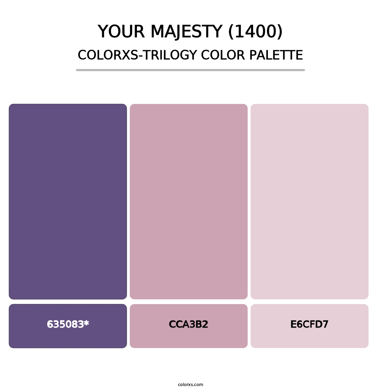 Your Majesty (1400) - Colorxs Trilogy Palette