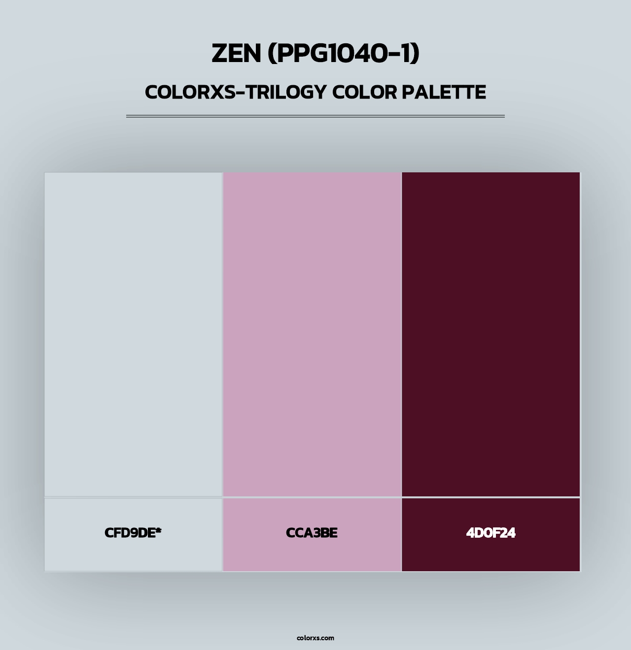 Zen (PPG1040-1) - Colorxs Trilogy Palette