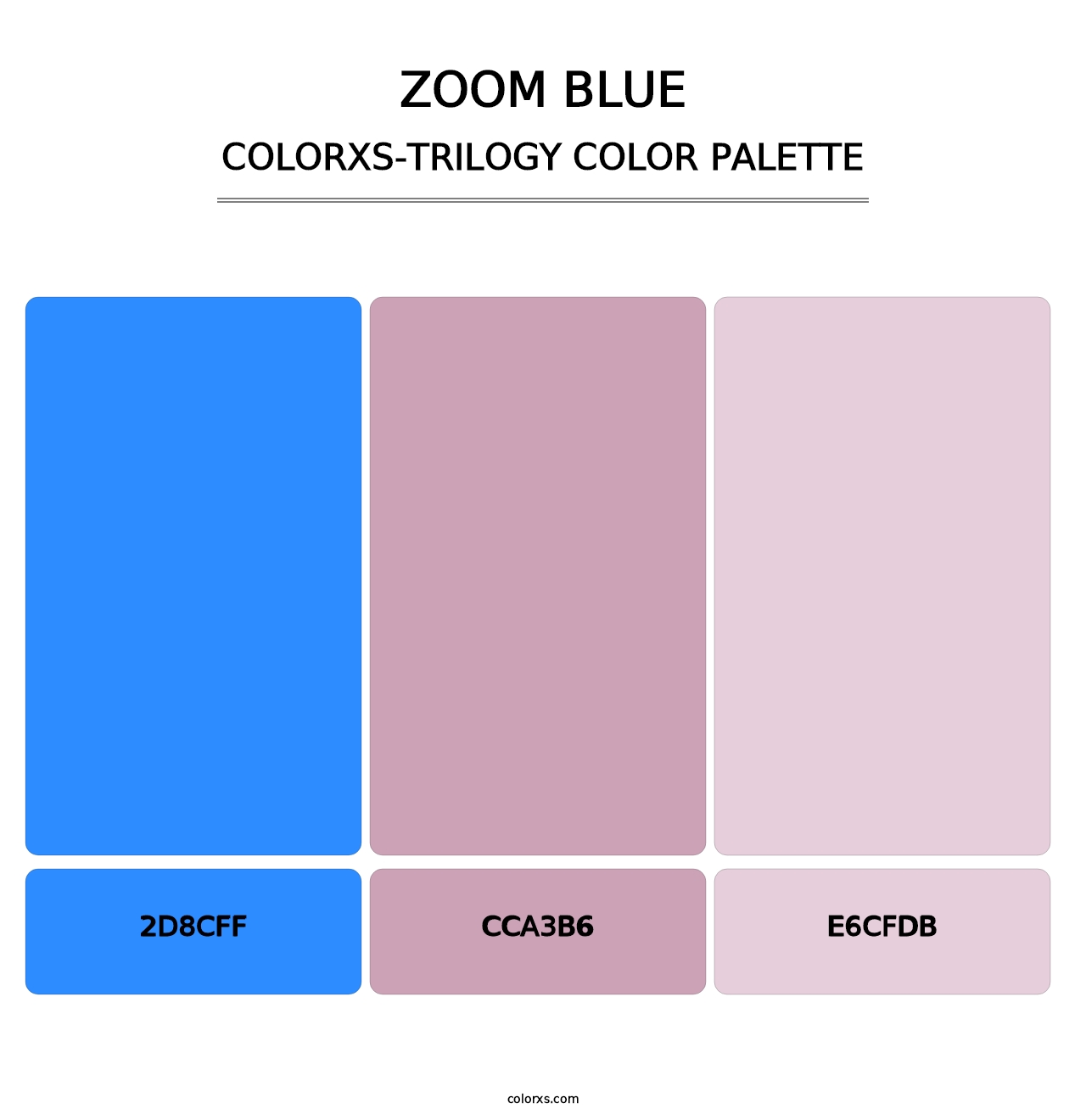 Zoom Blue - Colorxs Trilogy Palette