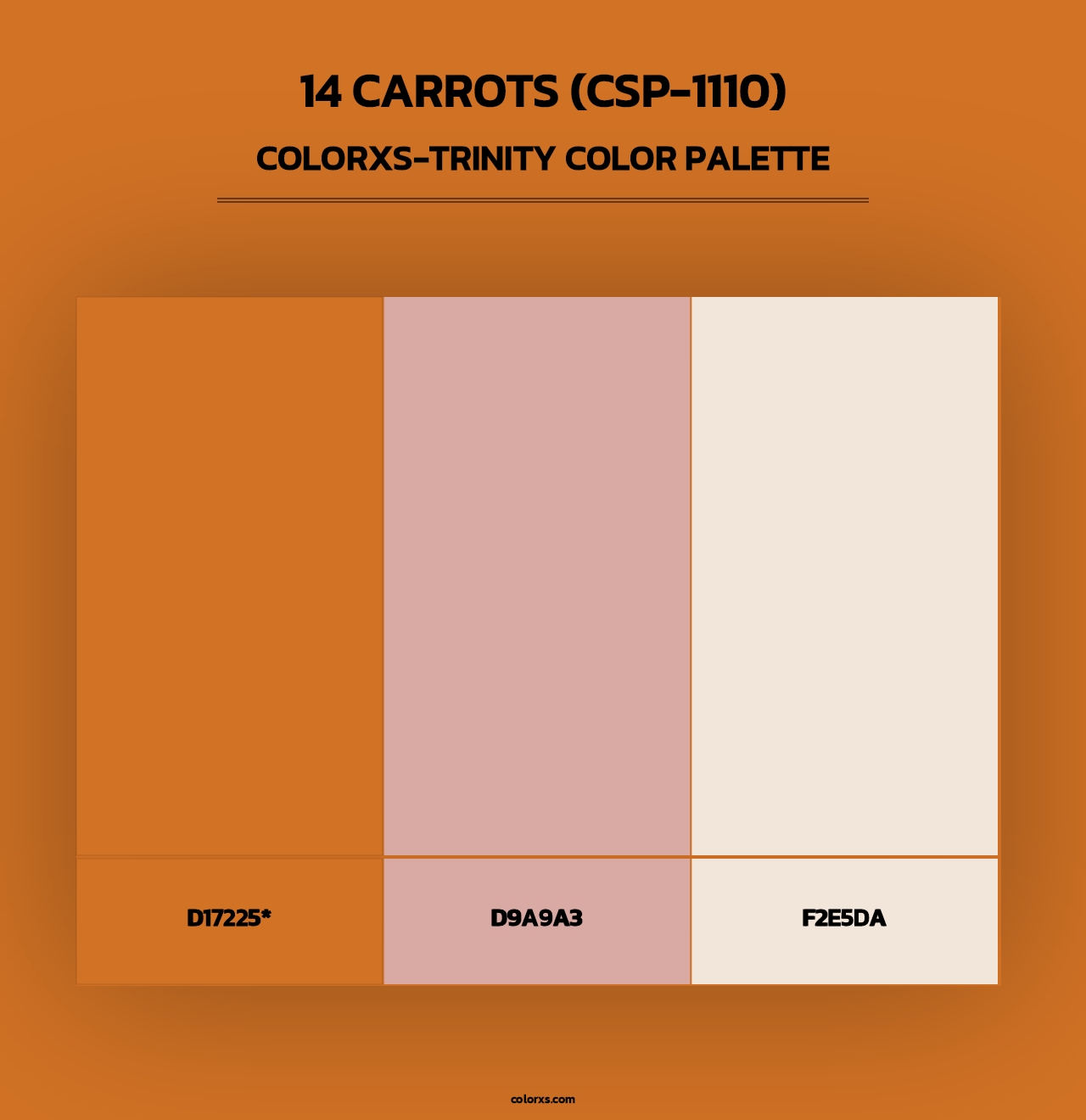 14 Carrots (CSP-1110) - Colorxs Trinity Palette