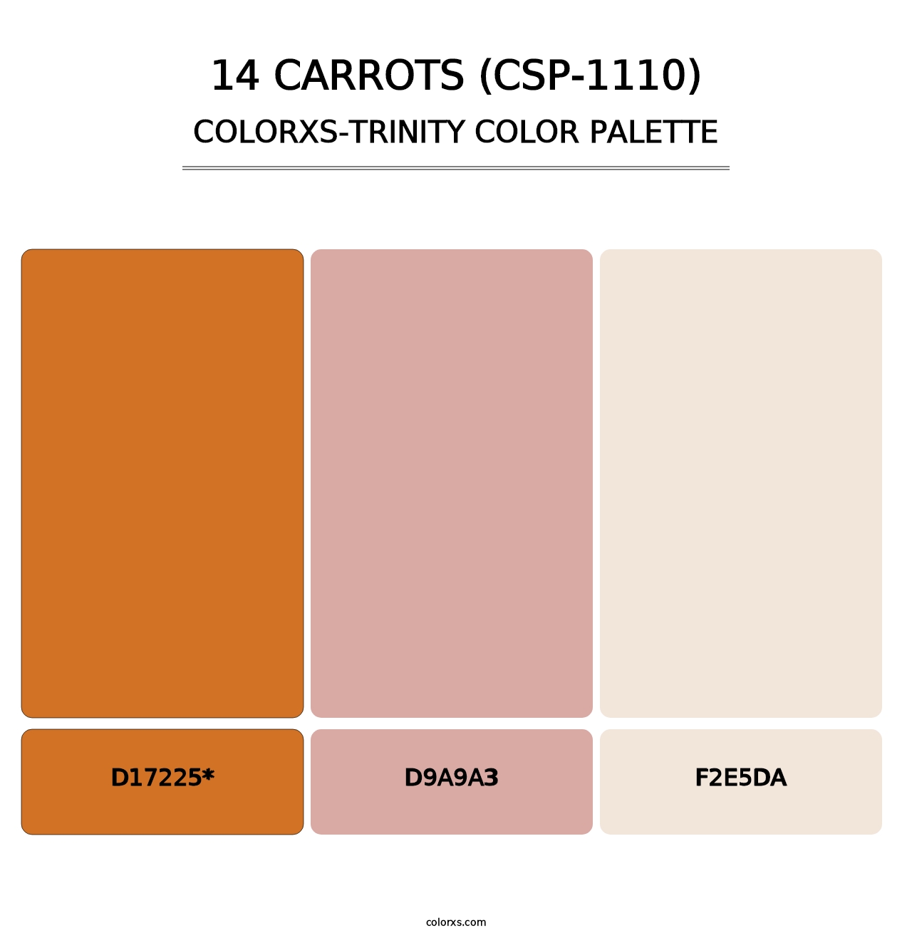14 Carrots (CSP-1110) - Colorxs Trinity Palette