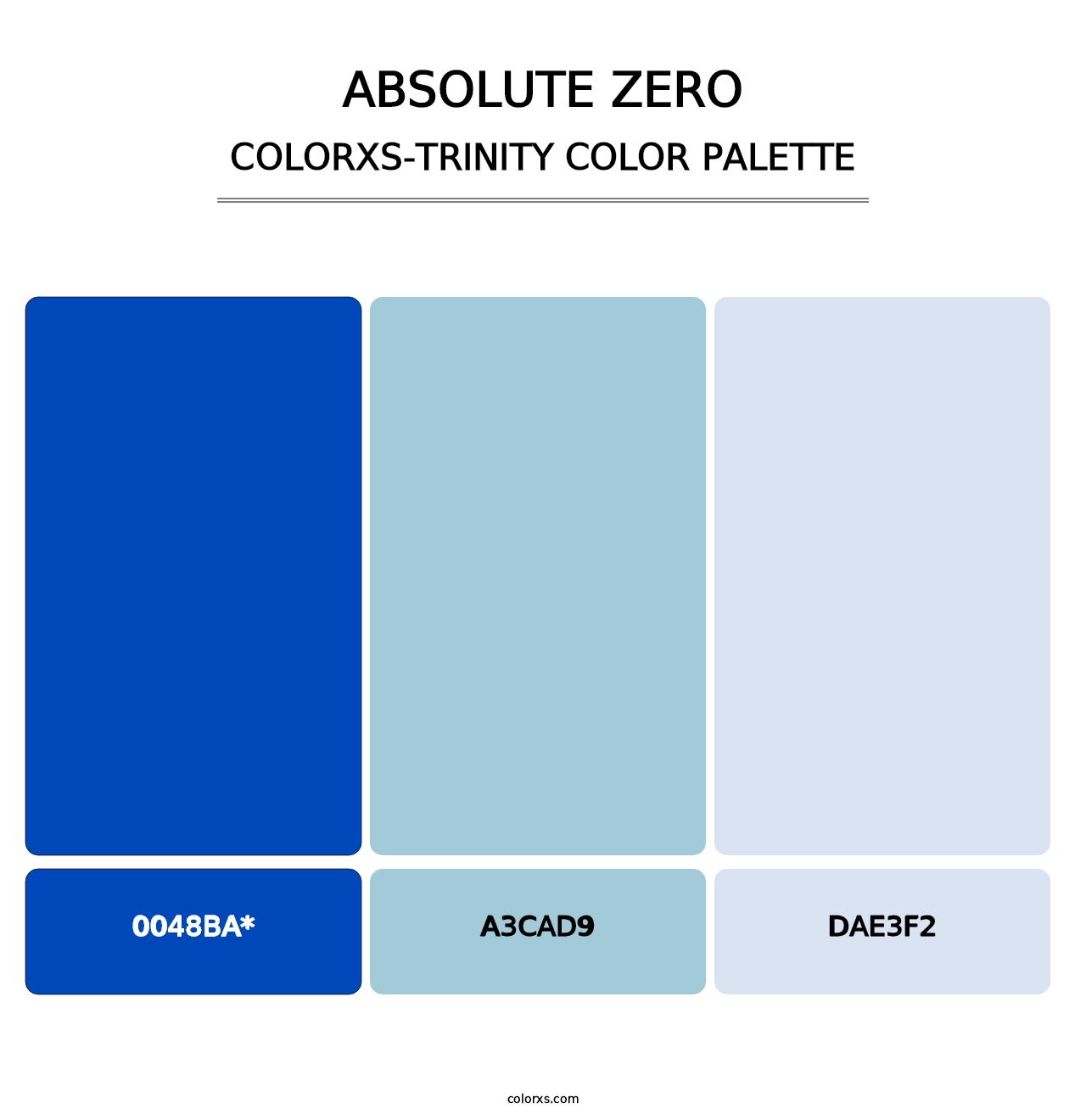 Absolute Zero - Colorxs Trinity Palette