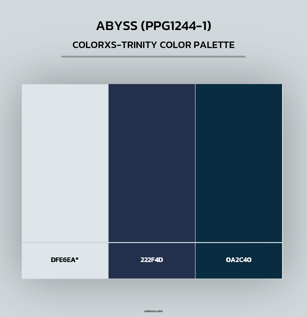 Abyss (PPG1244-1) - Colorxs Trinity Palette