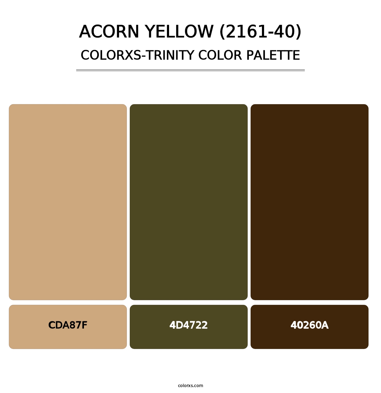 Acorn Yellow (2161-40) - Colorxs Trinity Palette