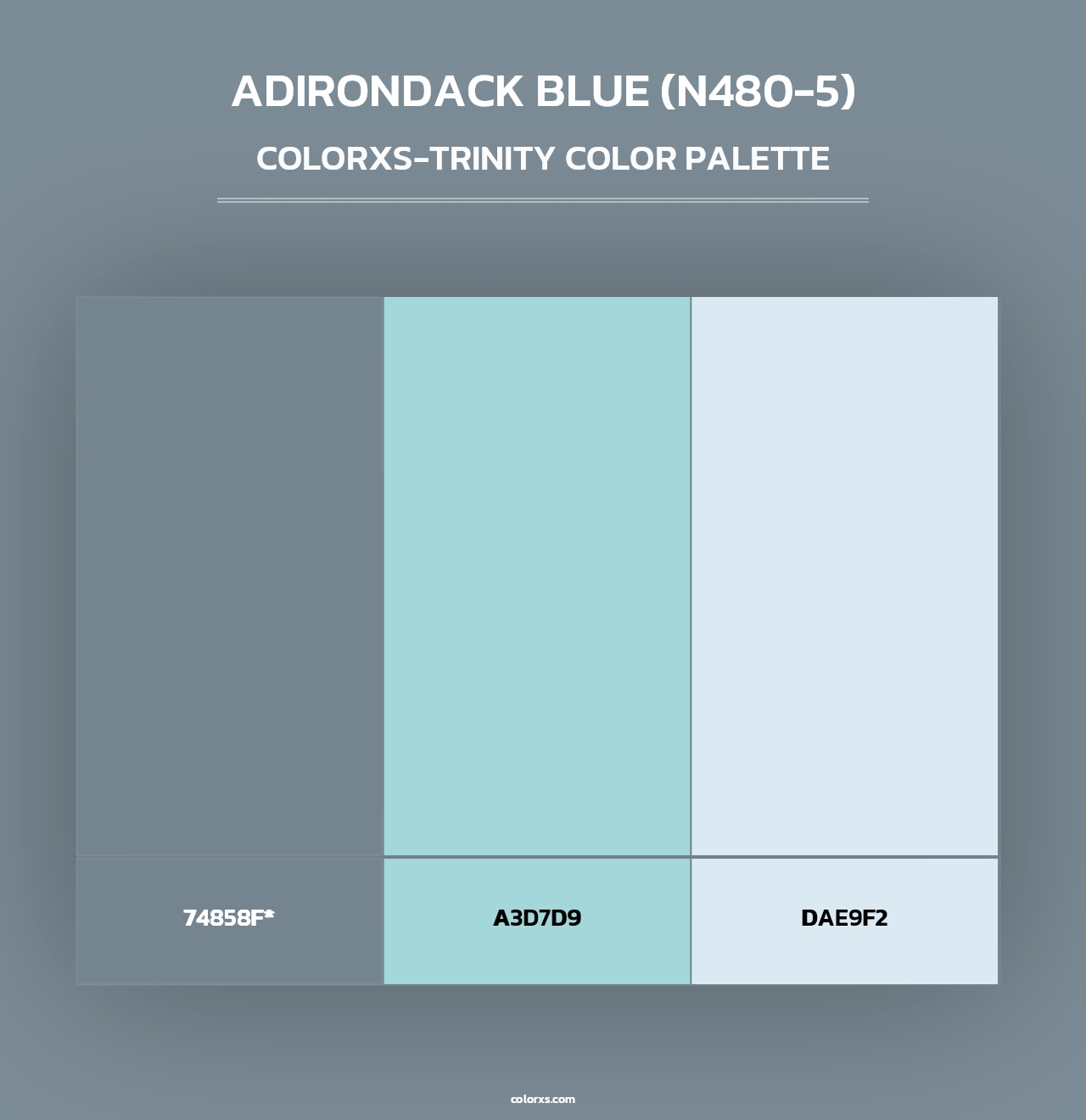 Adirondack Blue (N480-5) - Colorxs Trinity Palette