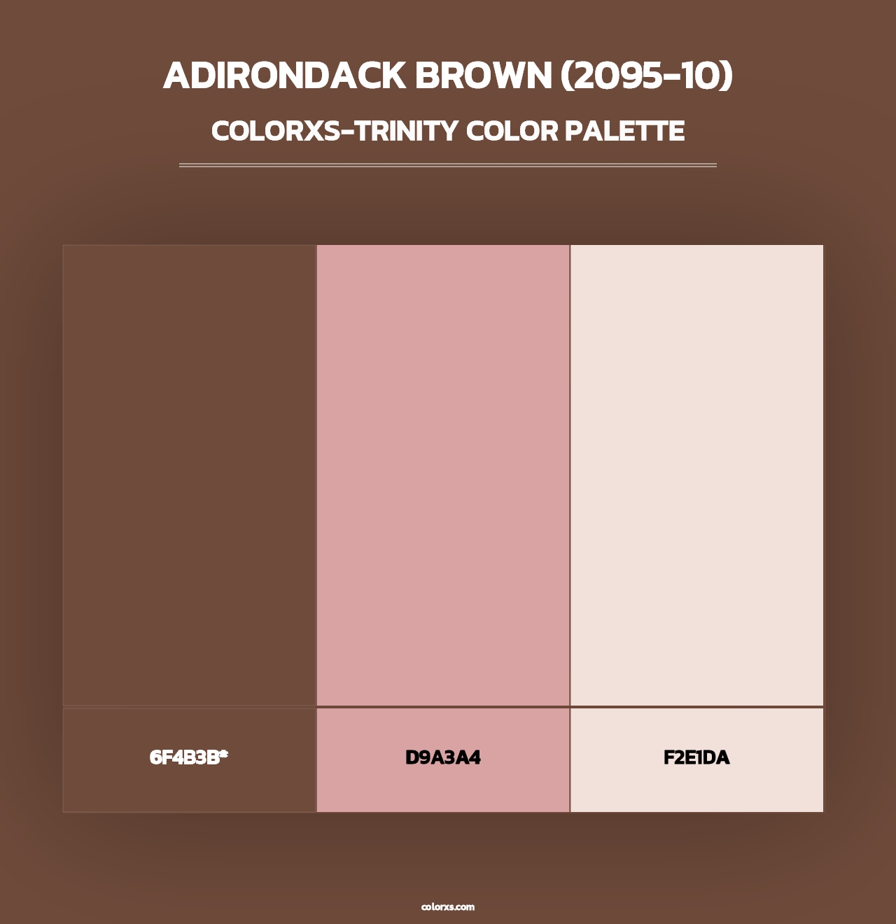 Adirondack Brown (2095-10) - Colorxs Trinity Palette