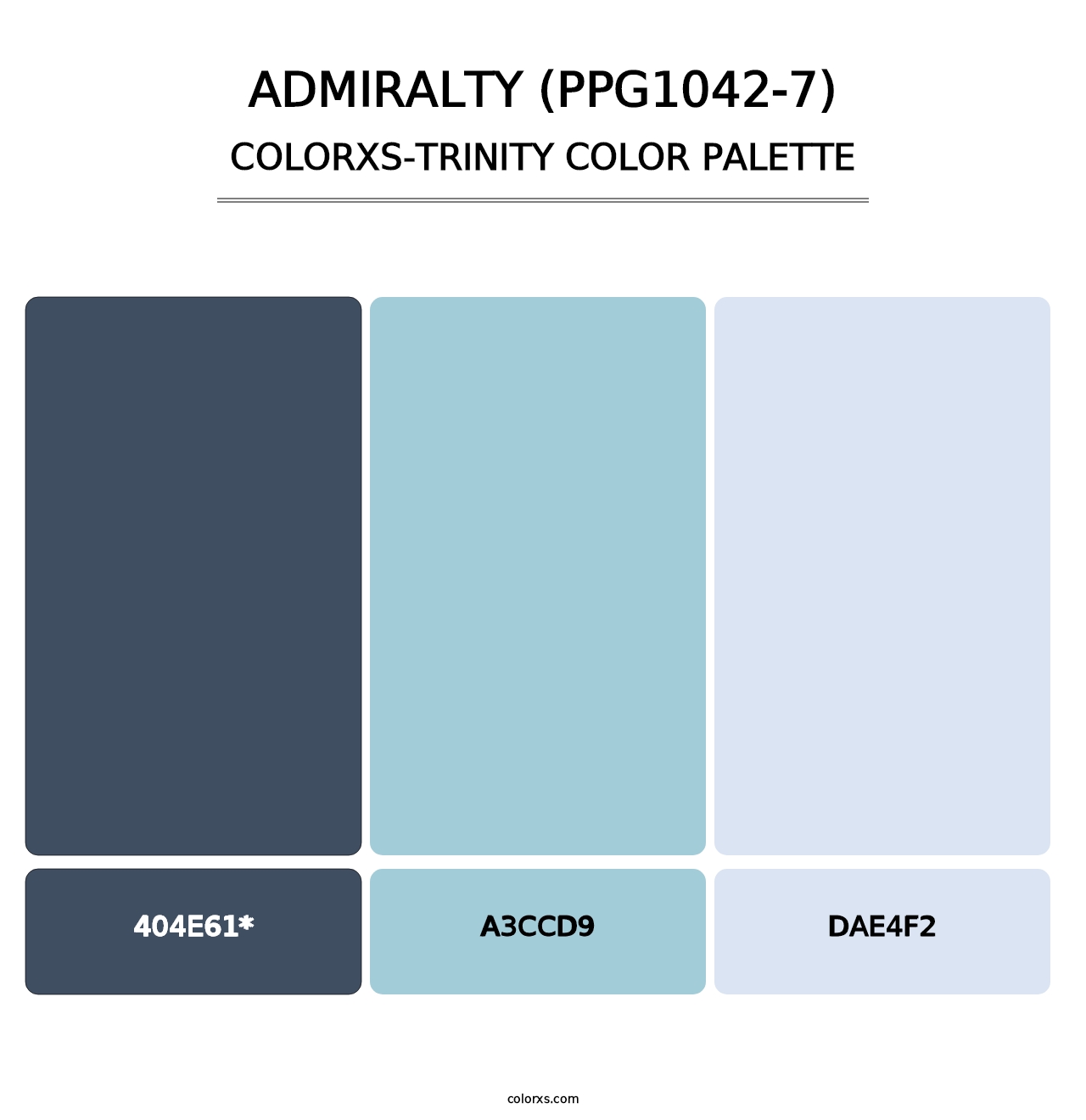 Admiralty (PPG1042-7) - Colorxs Trinity Palette