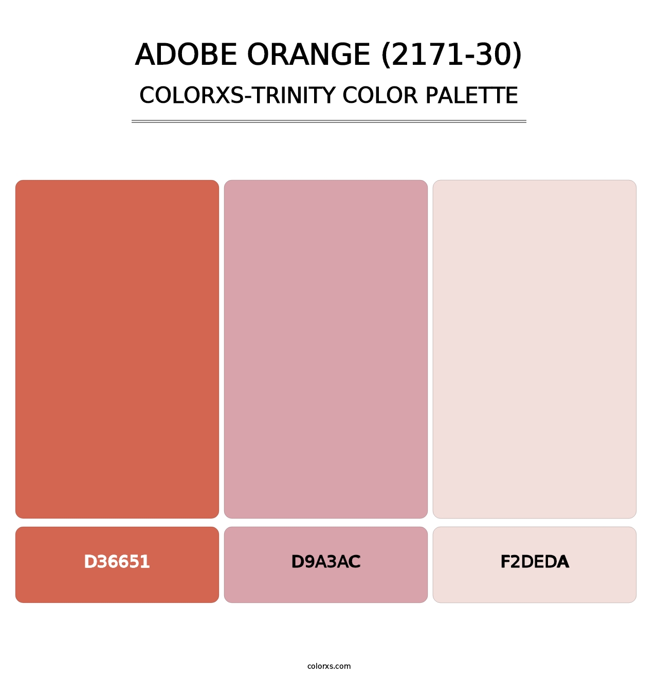 Adobe Orange (2171-30) - Colorxs Trinity Palette