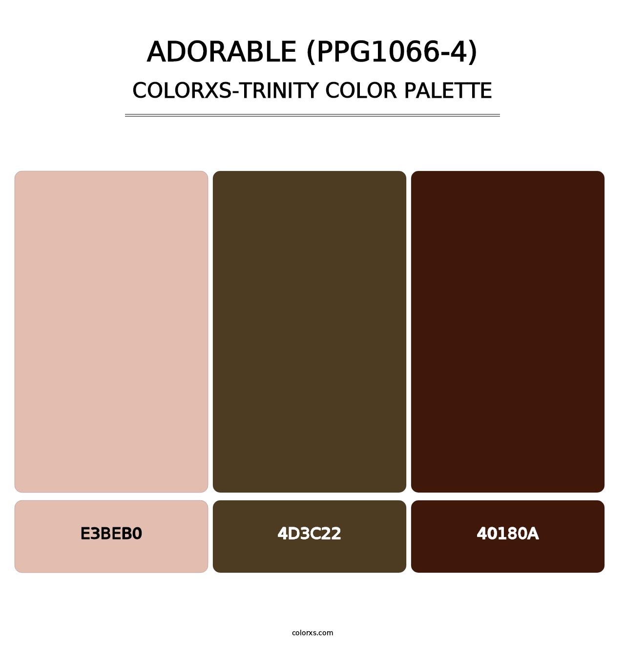 Adorable (PPG1066-4) - Colorxs Trinity Palette