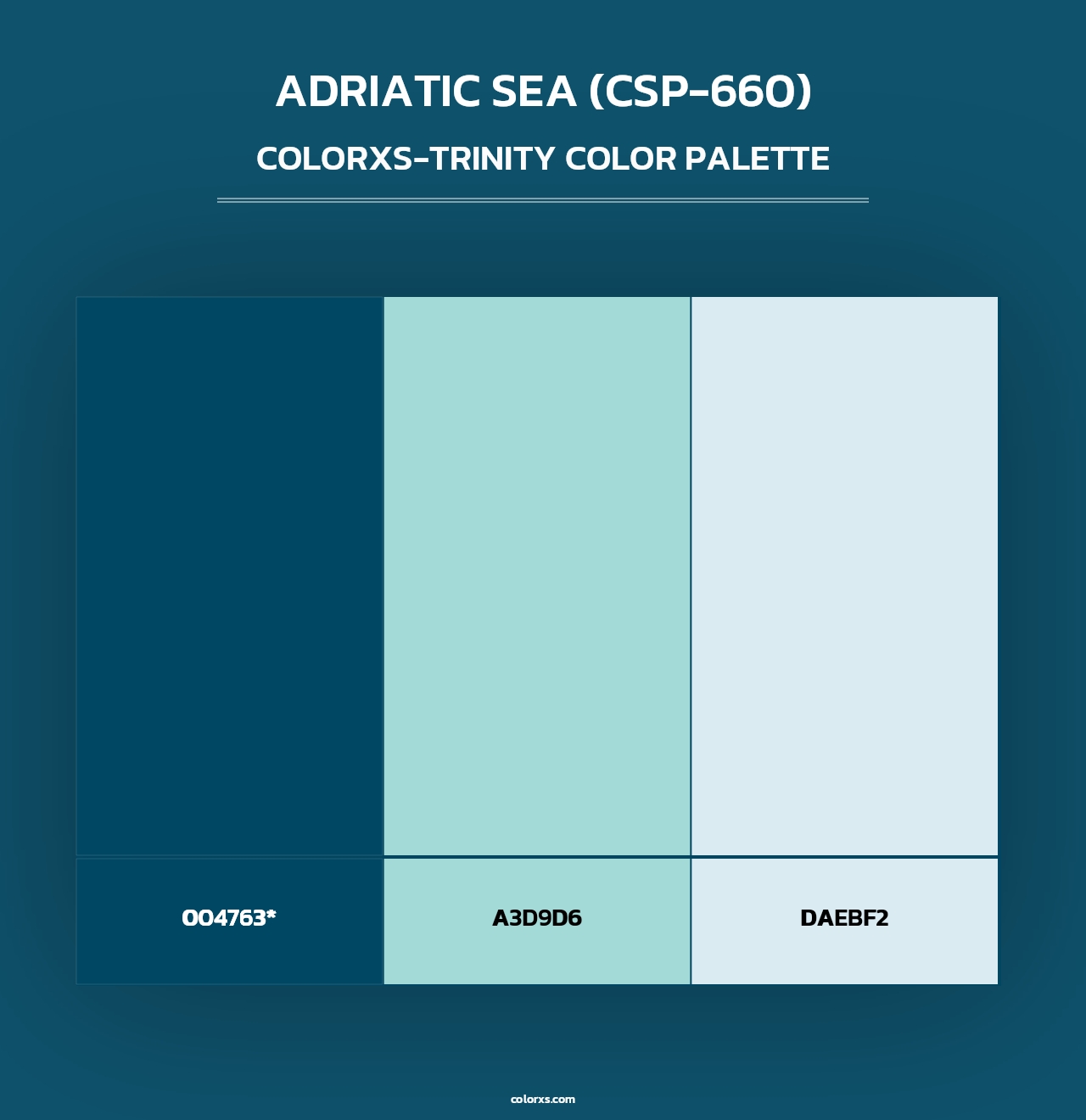 Adriatic Sea (CSP-660) - Colorxs Trinity Palette