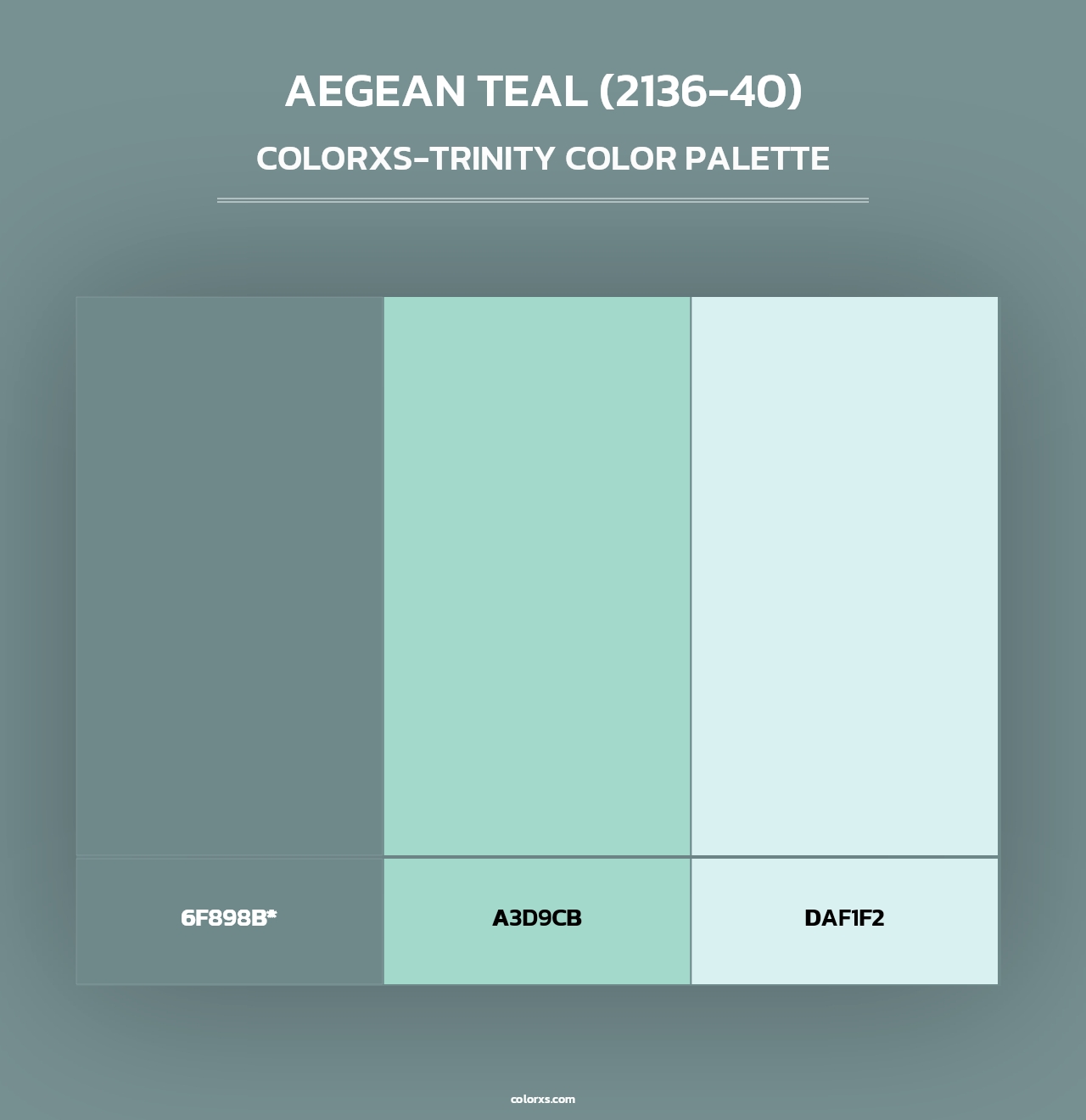 Aegean Teal (2136-40) - Colorxs Trinity Palette