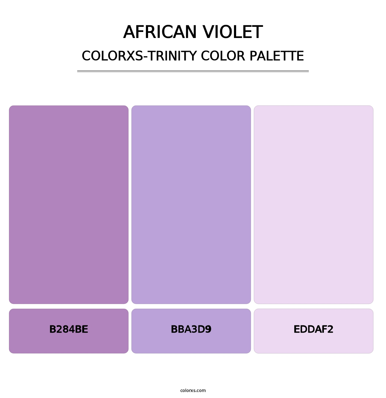 African Violet - Colorxs Trinity Palette