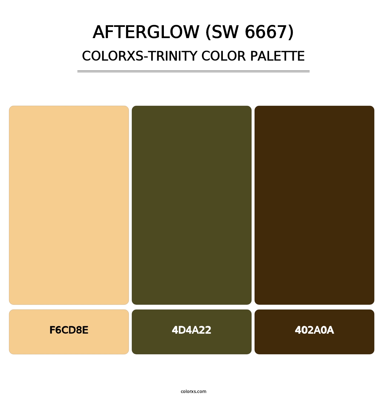 Afterglow (SW 6667) - Colorxs Trinity Palette