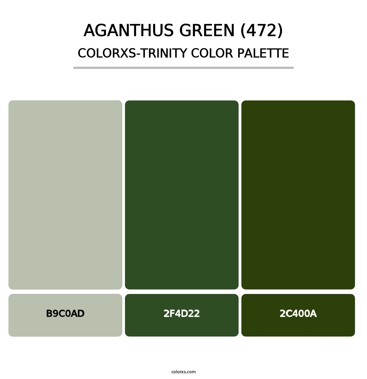 Aganthus Green (472) - Colorxs Trinity Palette