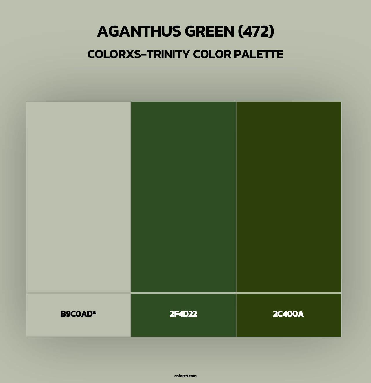Aganthus Green (472) - Colorxs Trinity Palette