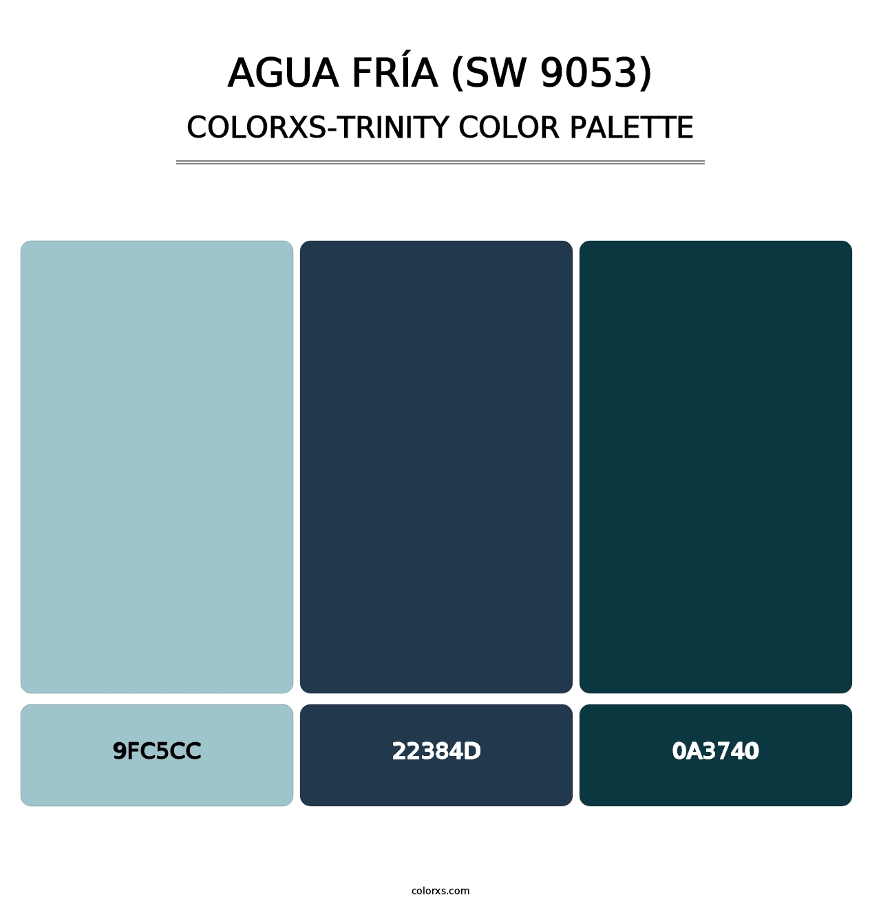 Agua Fría (SW 9053) - Colorxs Trinity Palette