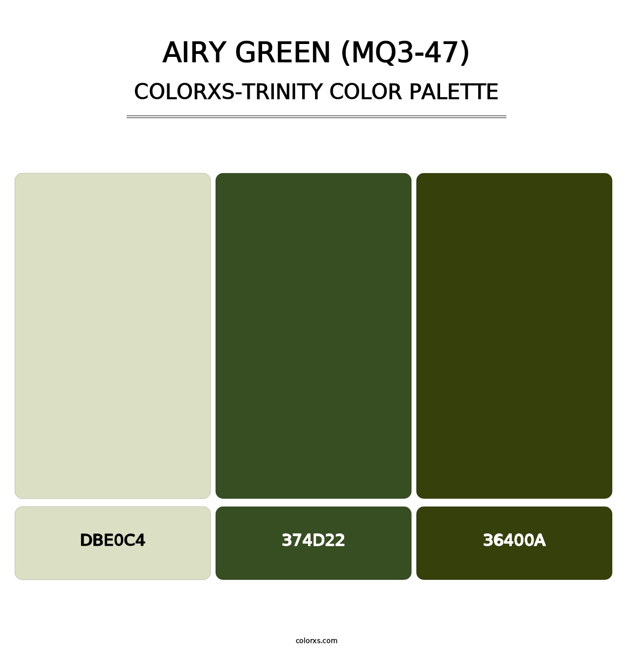 Airy Green (MQ3-47) - Colorxs Trinity Palette