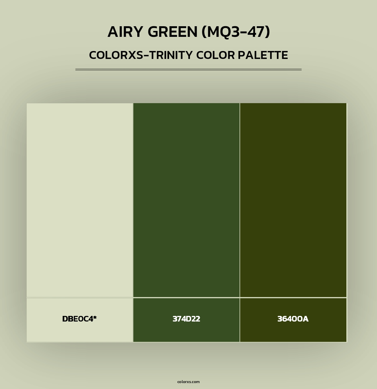 Airy Green (MQ3-47) - Colorxs Trinity Palette