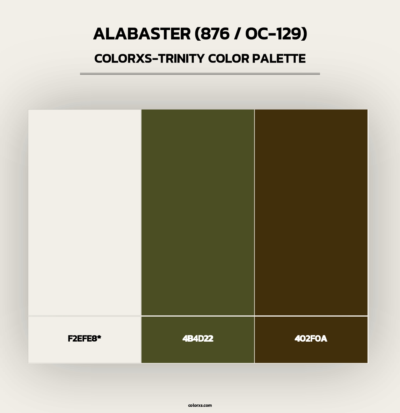 Alabaster (876 / OC-129) - Colorxs Trinity Palette