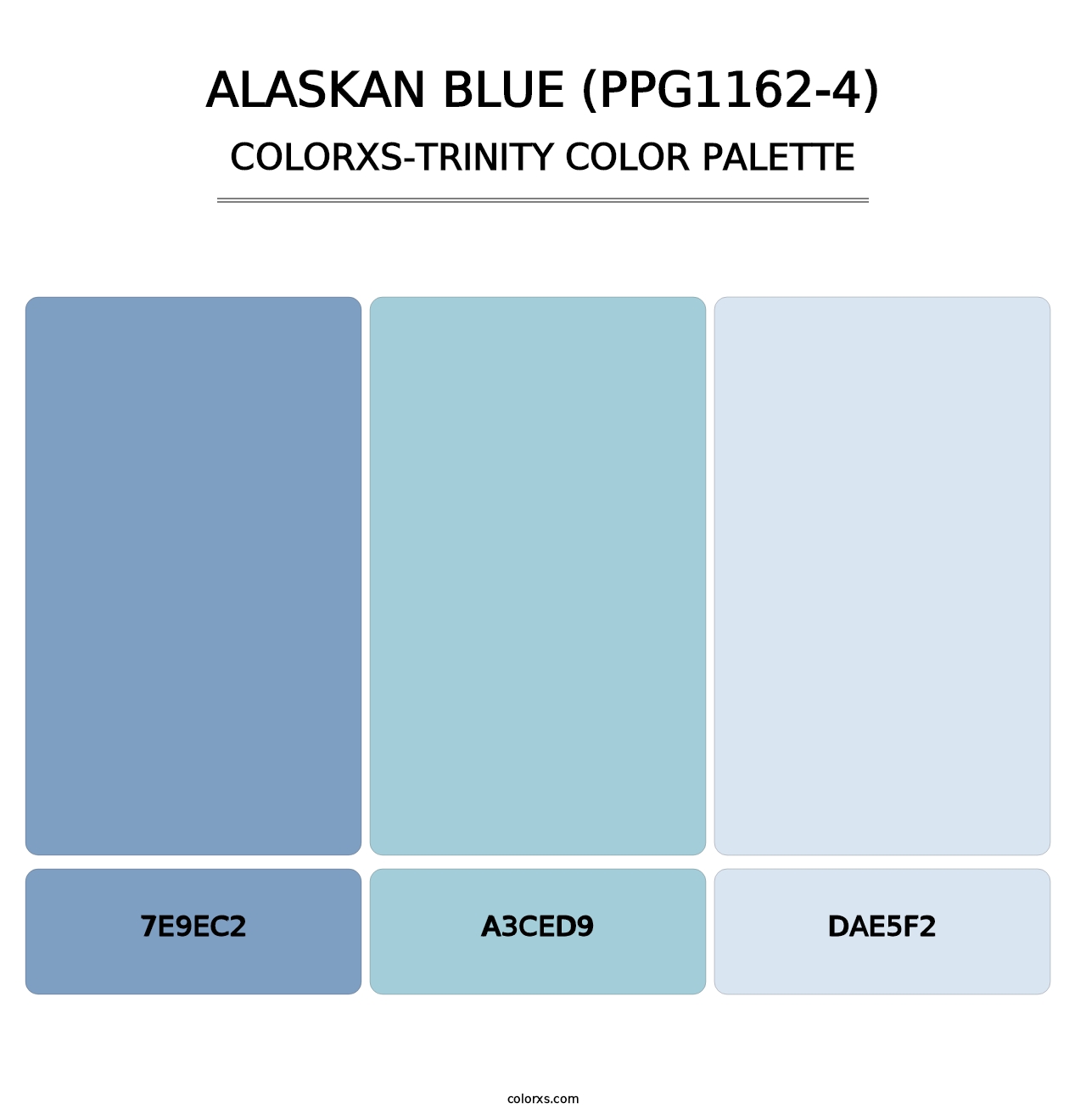 Alaskan Blue (PPG1162-4) - Colorxs Trinity Palette