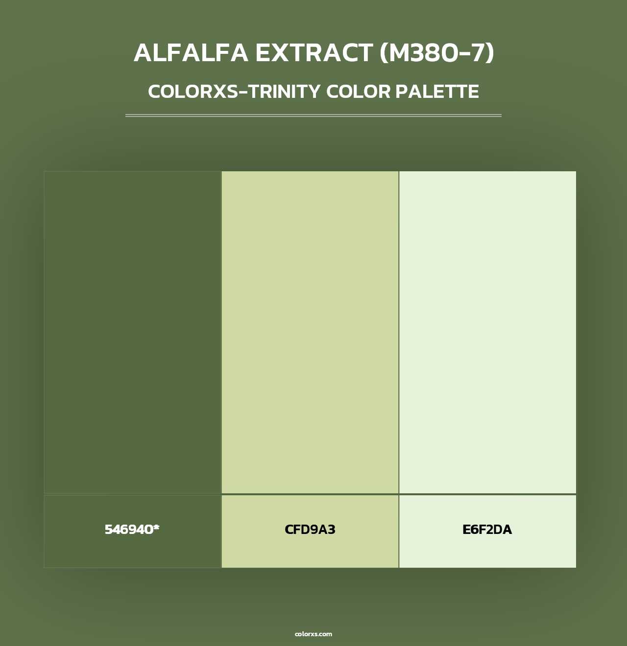 Alfalfa Extract (M380-7) - Colorxs Trinity Palette