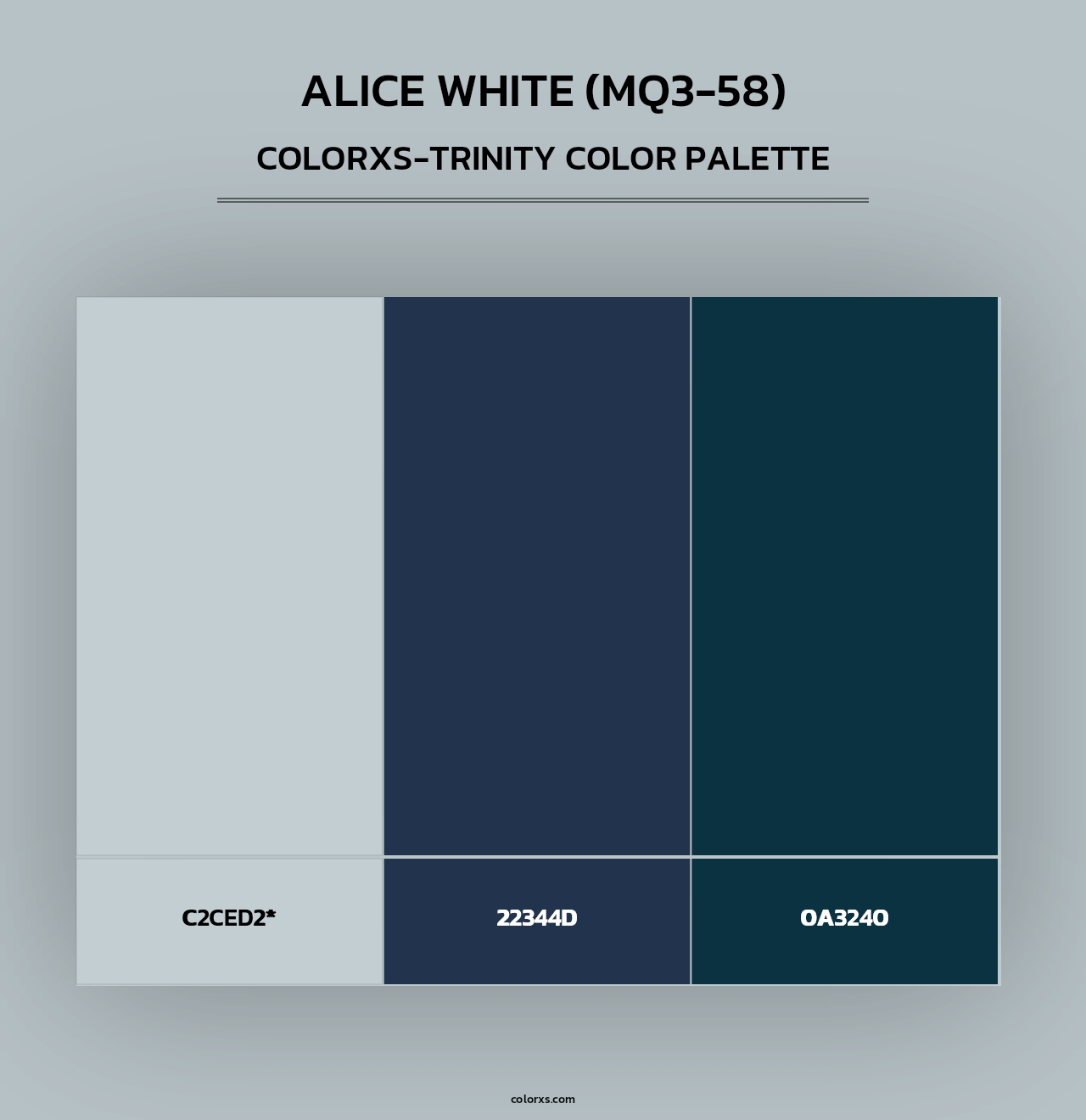 Alice White (MQ3-58) - Colorxs Trinity Palette