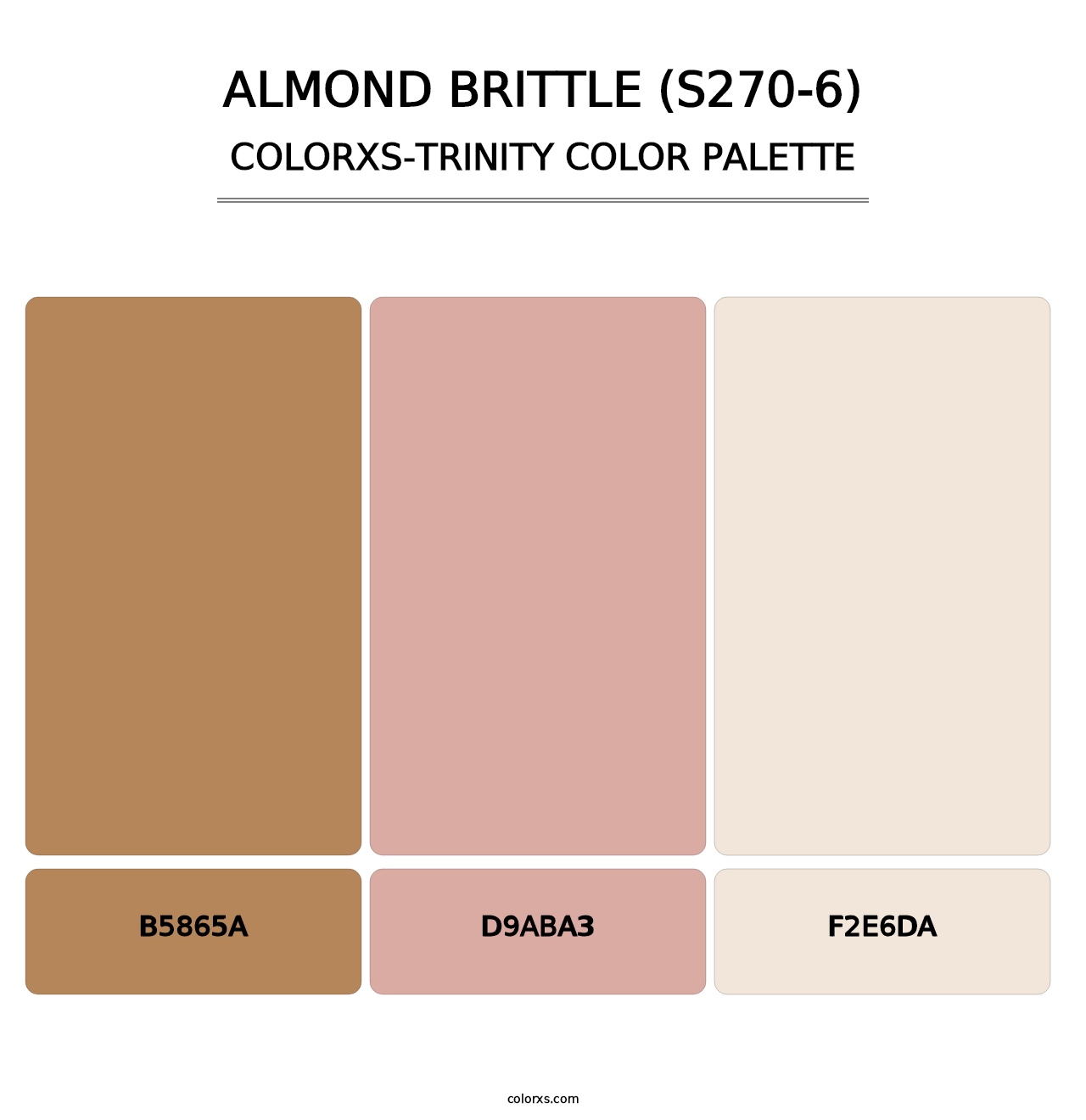 Almond Brittle (S270-6) - Colorxs Trinity Palette