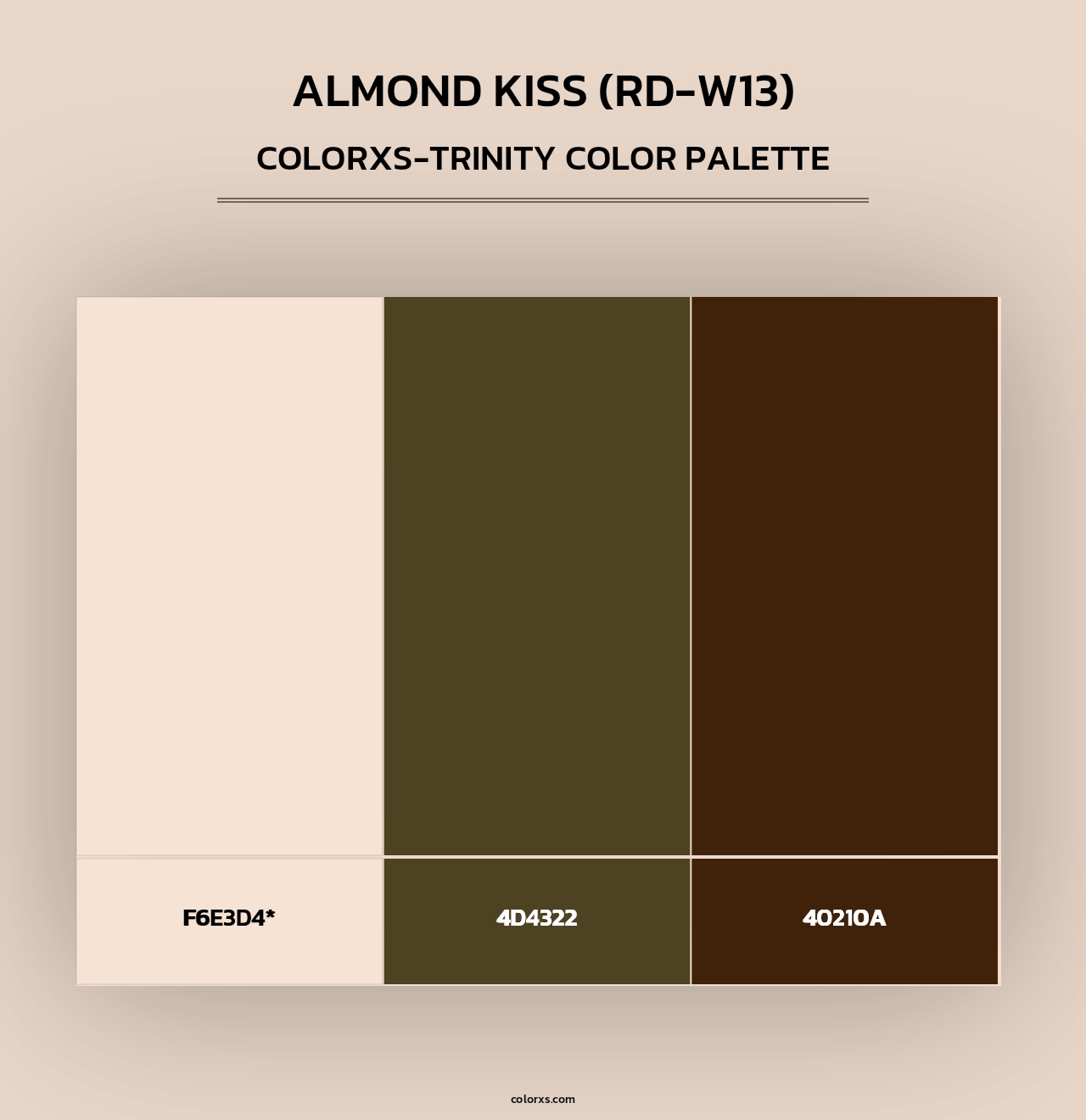 Almond Kiss (RD-W13) - Colorxs Trinity Palette