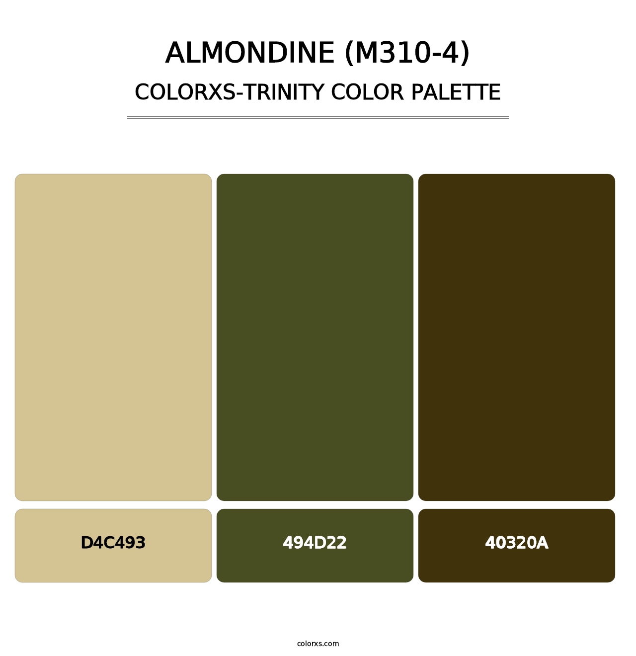 Almondine (M310-4) - Colorxs Trinity Palette