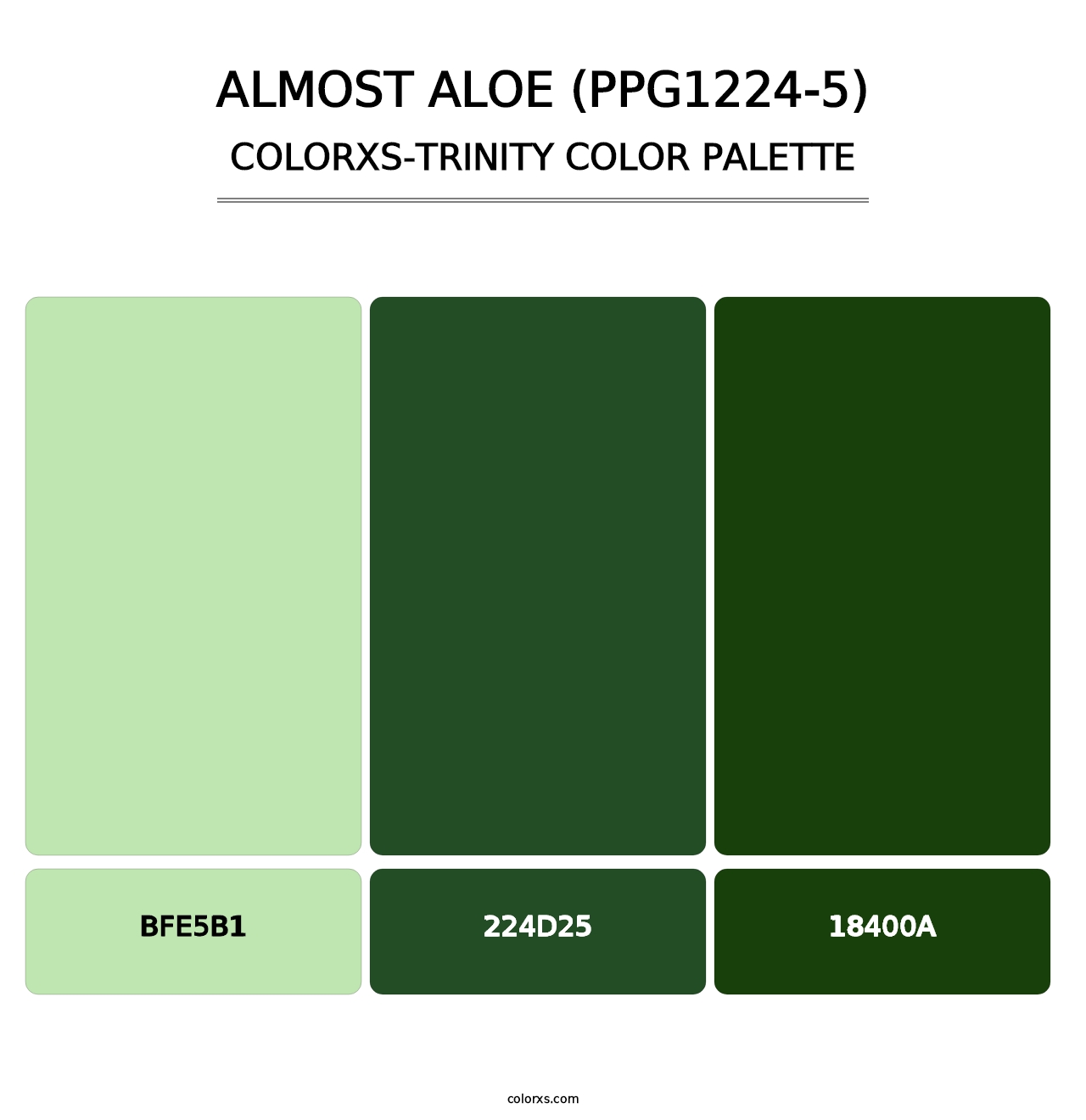 Almost Aloe (PPG1224-5) - Colorxs Trinity Palette