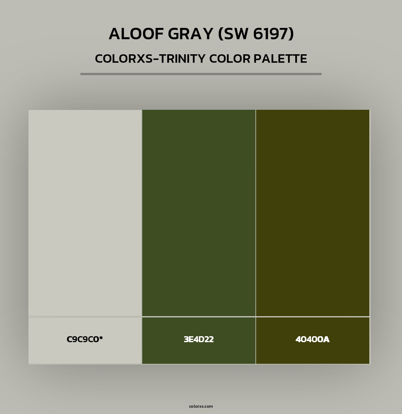 Aloof Gray (SW 6197) - Colorxs Trinity Palette
